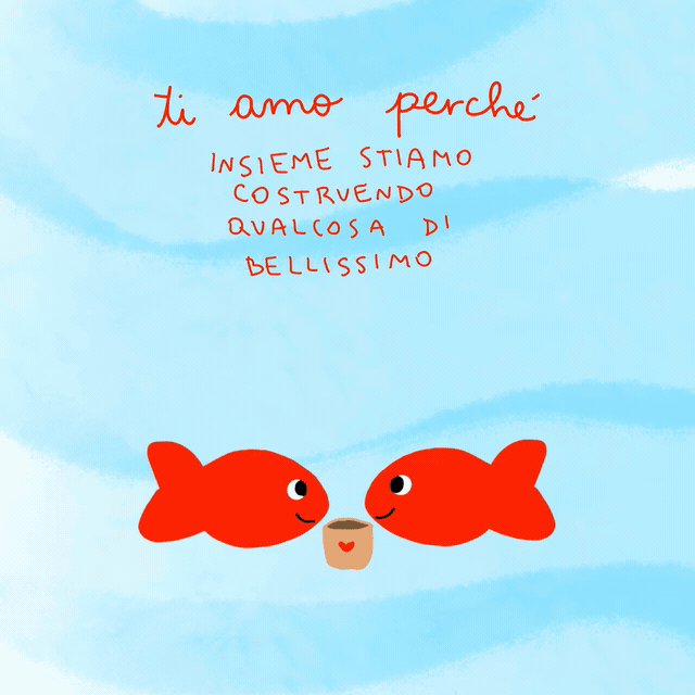 pesciolini innamorati