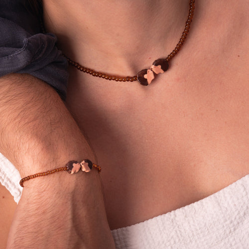 Bracciale + collana Ricci innamorati